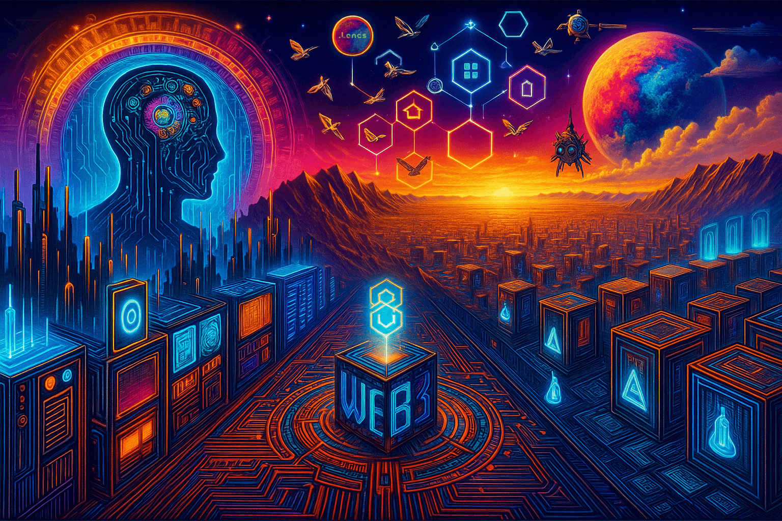Example of a decentralized .lands Web3 domain